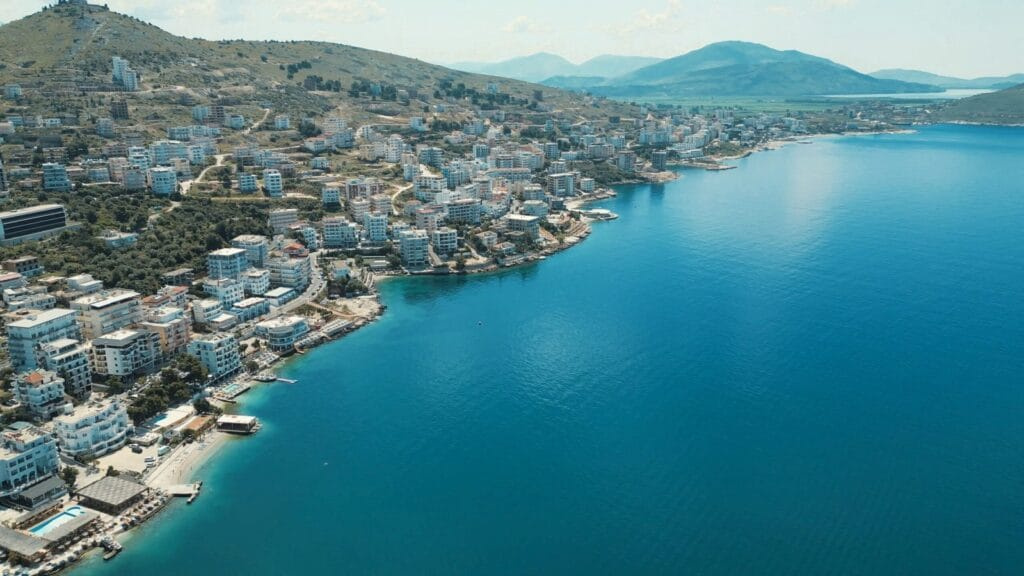 street butrinti in saranda, albania